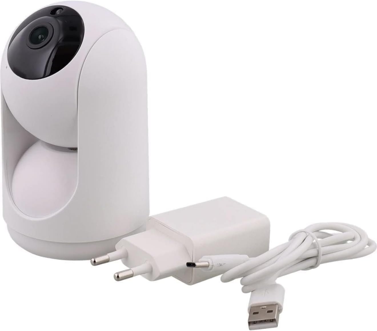 LSC Smart konnect, Caméra de sécurité intelligente, Caméra de sécurité intérieure 360° 1080p HD compatible WiFi avec vision nocturne, audio bidirectionnel, détection de mouvement et fonctions de