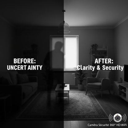 LSC Smart konnect, Caméra de sécurité intelligente, Caméra de sécurité intérieure 360° 1080p HD compatible WiFi avec vision nocturne, audio bidirectionnel, détection de mouvement et fonctions de