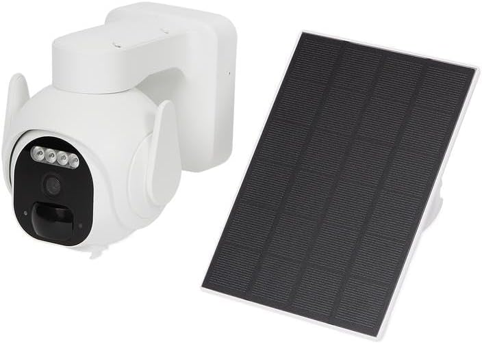Caméra de Surveillance WiFi Extérieure PTZ Solaire – 2K, Vision Nocturne, Sans Fil, Batterie