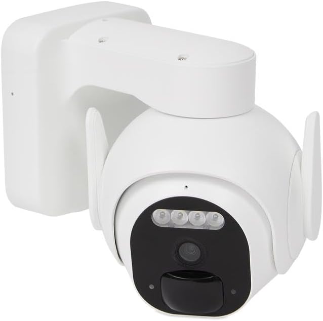 Caméra de Surveillance WiFi Extérieure PTZ Solaire – 2K, Vision Nocturne, Sans Fil, Batterie