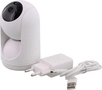 LSC Smart konnect, Caméra de sécurité intelligente, Caméra de sécurité intérieure 360° 1080p HD compatible WiFi avec vision nocturne, audio bidirectionnel, détection de mouvement et fonctions de